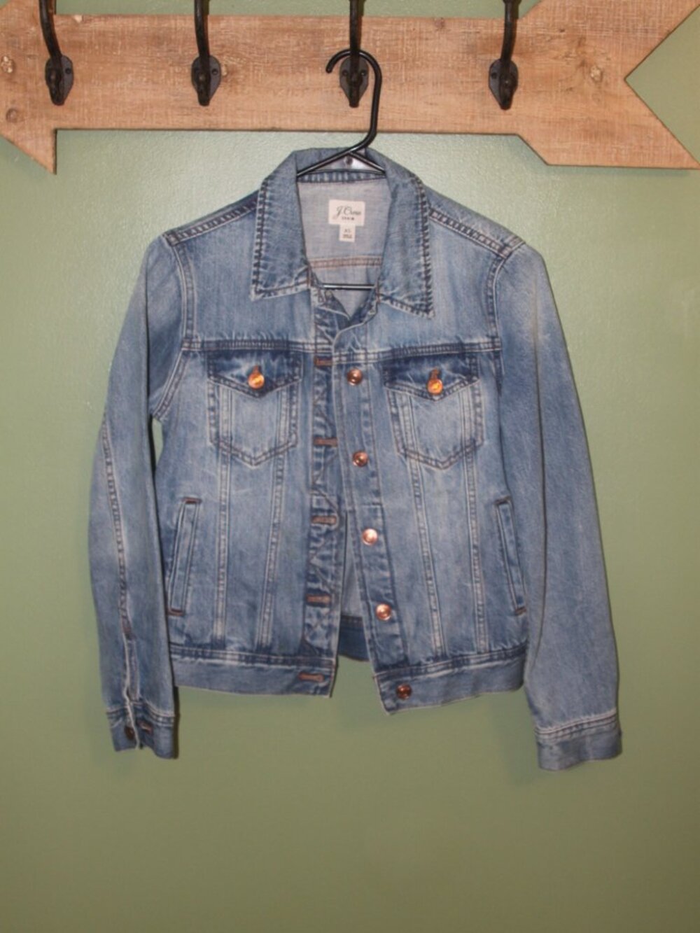 J. Crew Women's medium blue denim jacket size XS